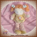 NICOTOY SOS DOUDOU POUPEE ROSE JAUNE ORANGE FLEUR KIABI