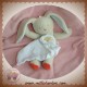 BERLINGOT SOS DOUDOU LAPIN CHIEN CAJOUR BEIGE MOUCHOIR BLANC 