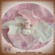 NOUKIE'S SOS DOUDOU VACHE LOLA BEIGE ROSE PLATE FLEUR NVX