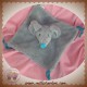 HAPPY HORSE DOUDOU SOURIS PLATE GRISE BLEU NATURE ET DECOUVERTES SOS