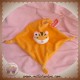 ORCHESTRA SOS DOUDOU OURS CHAT ORANGE PLAT FLEUR ROSE NOEUDS