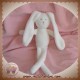 PETIT BATEAU SOS DOUDOU LAPIN BLANC VELOURS YEUX ARGENTE