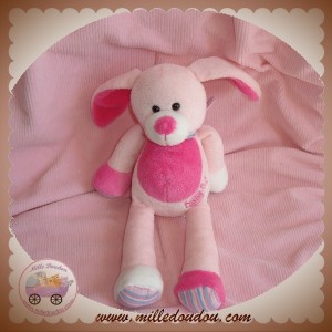 BABYNAT BABY NAT SOS DOUDOU LAPIN ROSE FOULARD