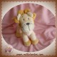 MOTS D'ENFANTS SOS DOUDOU PELUCHE LION ECRU JAUNE 