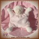 BOUT'CHOU MONOPRIX DOUDOU MOUTON BLANC CORPS QUASI PLAT ROSE 25