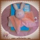 TEX SOS DOUDOU PELUCHE ANE ROSE PLAT DOS RAYE