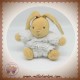 KALOO SOS DOUDOU LAPIN BEIGE BOULE BLANC FUR PATAPOUF