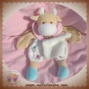 DOUDOU ET COMPAGNIE VACHE BEIGE MARIONNETTE MOUCHOIR ECRU SOS