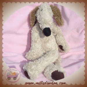 HABITAT SOS DOUDOU CHIEN RENARD BEIGE MARRON HAB 12