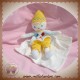 SUCRE D'ORGE SOS DOUDOU POUPEE CLOWN JAUNE BLEU MOUCHOIR