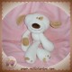 TCF SOS DOUDOU PELUCHE CHIEN BLANC BEIGE 17AAZINGO COCARD