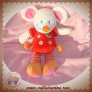 NICOTOY SOS DOUDOU SOURIS ROUGE JAMBES RAYEES ORANGE