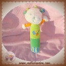 BABYSUN BABY SUN DOUDOU VACHE ECRU VERT JARDINIER HOCHET SOS