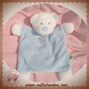 GRAIN DE BLE SOS DOUDOU OURS BLANC PLAT BLEU