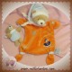 DOUDOU ET COMPAGNIE OURS MARRON MARIONNETTE ORANGE BEBE FIRMIN