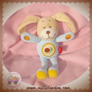 TEX SOS DOUDOU LAPIN CHIEN BLEU ESCARGOT 15 CM