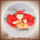 NICOTOY SOS DOUDOU GARCON PLAT ROND COCCINELLE ROUGE JAUNE