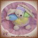 CMP SOS DOUDOU LAPIN ECRU BOULE JAUNE ROSE VERT BONNET