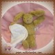 TROUSSELIER SOS DOUDOU LAPIN BEIGE MOUCHOIR BLANC