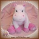 ARTHUR ET LOLA SOS DOUDOU HIPPOPOTAME ROSE FLEUR HOCHET