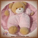 TAKINOU DOUDOU OURS BEIGE CORPS ROSE PLUME SOS