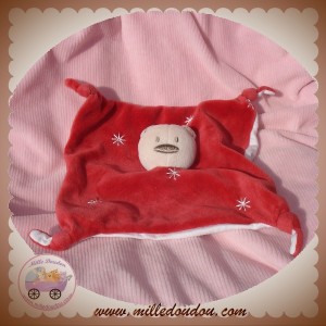 ABSORBA SOS DOUDOU OURS PLAT ROUGE ETOILE DOS BLANC