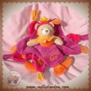 DOUDOU ET COMPAGNIE SOS OURS PRINCESSE INDIDOUS ROSE FUSHIA ORANGE 