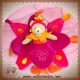 DOUDOU ET COMPAGNIE SOS OURS PRINCESSE INDIDOUS ROSE FUSHIA ORANGE 