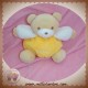 TAKINOU DOUDOU OURS BEIGE CORPS BOULE JAUNE SOS