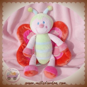 KIABI SOS DOUDOU PAPILLON ROUGE ROSE VERT