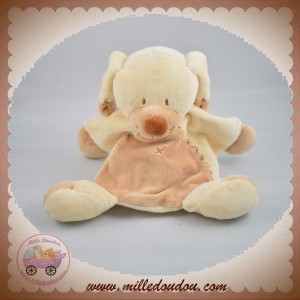 NICOTOY DOUDOU LAPIN CHIEN PLAT ECRU BEIGE SOS