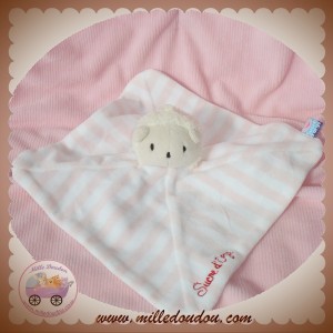 SUCRE D'ORGE SOS DOUDOU HERISSON PLAT RAYE ROSE