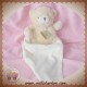 BABYNAT BABY NAT SOS DOUDOU OURS ECRU MOUCHOIR BLANC BILLES 