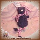 BOUT'CHOU MONOPRIX SOS DOUDOU LAPIN VIOLET RAYE ROSE 