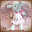 NICOTOY DOUDOU MOUTON GRIS BLANC ET ROSE KIABI SOS