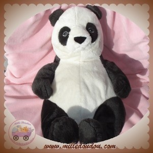 IKEA SOS DOUDOU PANDA BLANC NOIR KLAPPAR 32 CM