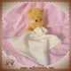 BABYNAT BABY NAT SOS DOUDOU OURS JAUNE ORANGE MOUCHOIR