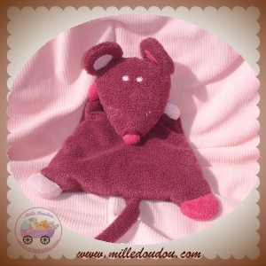 BOUT'CHOU MONOPRIX SOS DOUDOU SOURIS FUSHIA ROSE QUASI PLATE