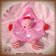 NATALYS SOS DOUDOU POULE PLAT ROSE POIS BLANC