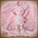 TEX SOS DOUDOU SOURIS LAPIN ROSE EVEIL COEUR FLEUR