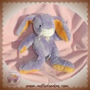 ANNA CLUB PLUSH SOS DOUDOU LAPIN VIOLET ORANGE PAQUERETTE