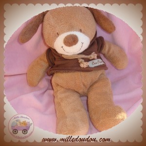 NICOTOY SOS DOUDOU CHIEN MARRON BEIGE AVEC SWEAT