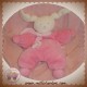 COROLLE SOS DOUDOU LAPIN PATACHOU ROSE ECRU