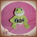 DOUDOU ET COMPAGNIE PELUCHE GRENOUILLE VERTE HOCHET BOUEE