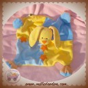 BABY LUNA SOS DOUDOU LAPIN PLAT JAUNE BLEU ETOILES