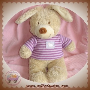 TEX SOS DOUDOU LAPIN BOUCLETTE BEIGE T SHIRT 27 cm