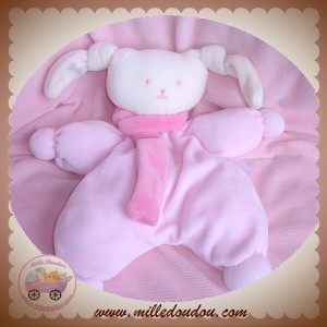 COROLLE SOS DOUDOU LAPIN PATACHOU ECRU ROSE CLAIR