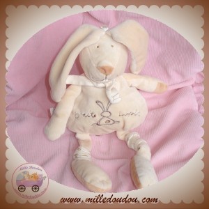 CMP DOUDOU LAPIN BEIGE BOULE ECHARPE P'TIT LAPIN