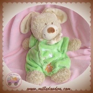 TEX SOS DOUDOU LAPIN BOUCLETTE COMBINAISON VERTE OURS