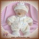 NICOTOY SOS DOUDOU OURS BEIGE HABIT ECRU FLEUR COCCINELLE